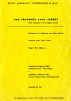 26 januari 1963 Een Theehuis voor Tobiki